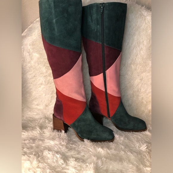 Chelsea & Violet Multicolor Heeled Boots size 7:5 NWT - Picture 4 of 16